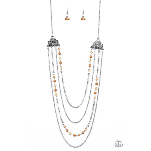 Pharaoh Finesse Brown Necklace (497) - Picture 2 of 3